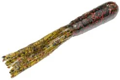 Strike King Pro Model Coffee Tubes 3 1/2 Inch Soft Plastic Tube 8 Pack -Famous Fishing Store 12699294629943