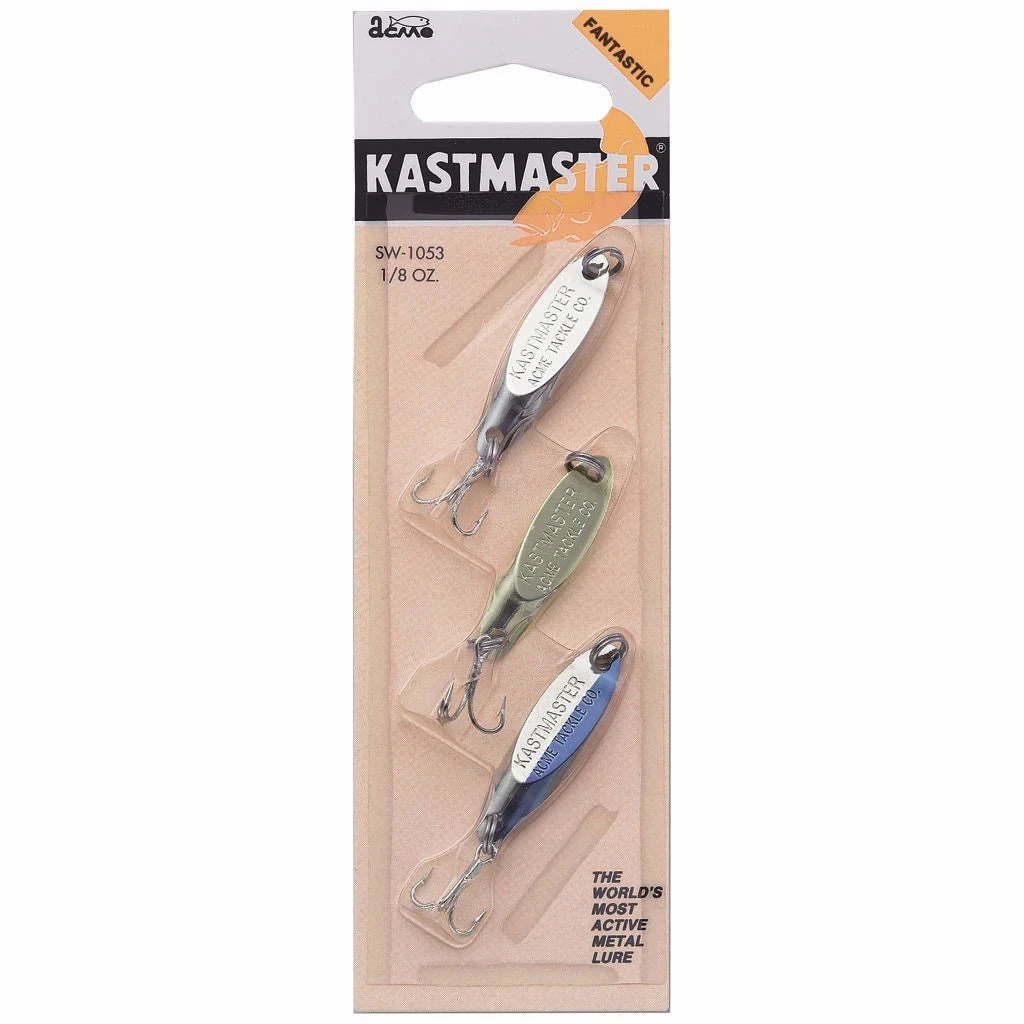 Acme Kastmaster Spoon 1/8 Oz. 3-Piece Kit 3 Acme Kastmaster Spoon 1/8 Oz. 3-Piece Kit