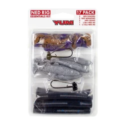 YUM Ned Rig Essentials 17-Piece Kit -Famous Fishing Store 32102421495897
