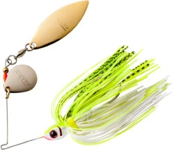 Booyah Tandem Blade Spinnerbait -Famous Fishing Store BYBT14646 chart white shad