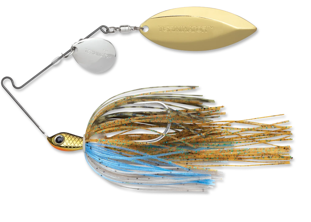 Terminator Stainless Pulse Skirt Spinnerbait Colorado Willow 3/8 Oz. 4 Terminator Stainless Pulse Skirt Spinnerbait Colorado Willow 3/8 Oz. - Image 2