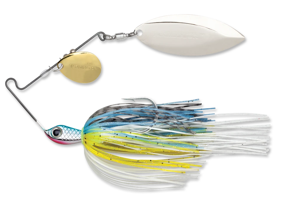 Terminator Stainless Pulse Skirt Spinnerbait Colorado Willow 3/8 Oz. 5 Terminator Stainless Pulse Skirt Spinnerbait Colorado Willow 3/8 Oz. - Image 3