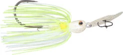 Strike King Thunder Cricket Vibrating Swim Jig -Famous Fishing Store chartreuse blue glimmer