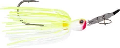 Strike King Thunder Cricket Vibrating Swim Jig -Famous Fishing Store chartreuse white