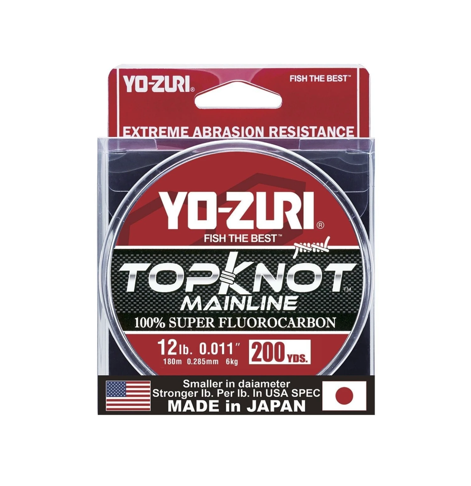 Yo-Zuri TopKnot Mainline Natural Clear Fluorocarbon Fishing Line 200 Yards 4 Yo-Zuri TopKnot Mainline Natural Clear Fluorocarbon Fishing Line 200 Yards - Image 2